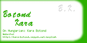 botond kara business card